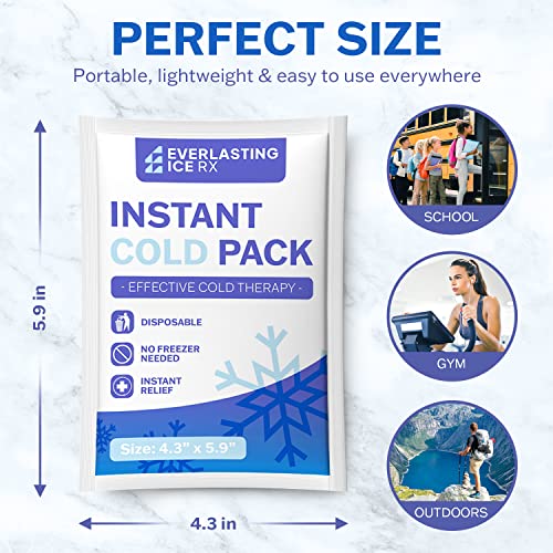25 Pack Instant Cold Packs Instant Ice Packs for Injuries