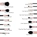 Party Queen 15Pcs Makeup Brushes Set Luxury Rose Golden Synthetic Wool Beauty Brush Tool Cosmetics Brush Kit