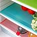 Cafurty 4 Pcs Refrigerator Mats, Fridge Mats Can Be Cut Refrigerator Pads Fridge Pads Vegetable Fruits Fresh Pad Drawer Table Placemats Cabinet Protective Pads Shelves Drawer Mats - Multicolor