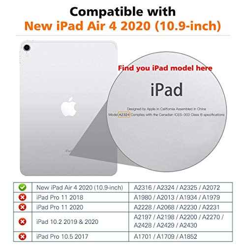 MoKo Case Fit New iPad Air 4, iPad Air 4th Generation Case 2020 10.9