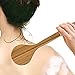 VASLON Natural Boar Bristles Bath Body Brush,Dry Brushing Body Brush, Boar Bristles Exfoliating Body Massager with Long Wooden Handle for Dry Brushing and Shower,Back Brush Scrubbe