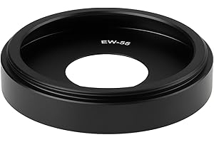 Create idea Round Metal Lens Hood EW-55 Compatible with Canon RF 28mm f/2.8 STM Olens Black