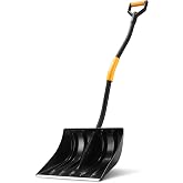Snow Shovel: DEKOPRO 17 Inches Snow Shovel Heavy Duty with Foam Grip for Driveway, Sidewalk, Deck, Porch &amp; Patio