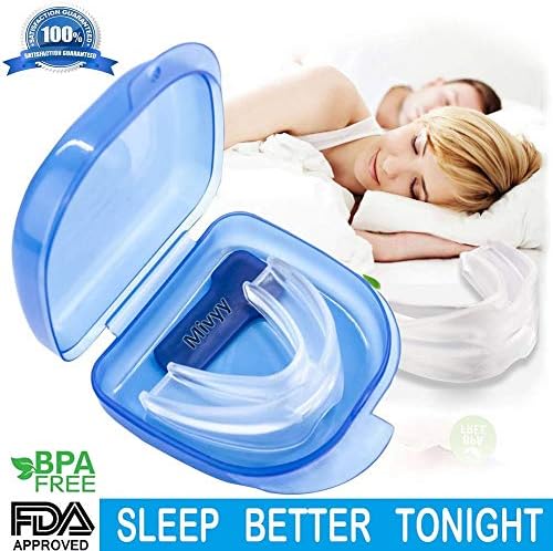 Anti Snore Devices, Snoring Relief, Mouth Guard for Snoring & Grinding Teeth, 2-in-1 Snore Stopper Mouthpiece for Peaceful Sleep
