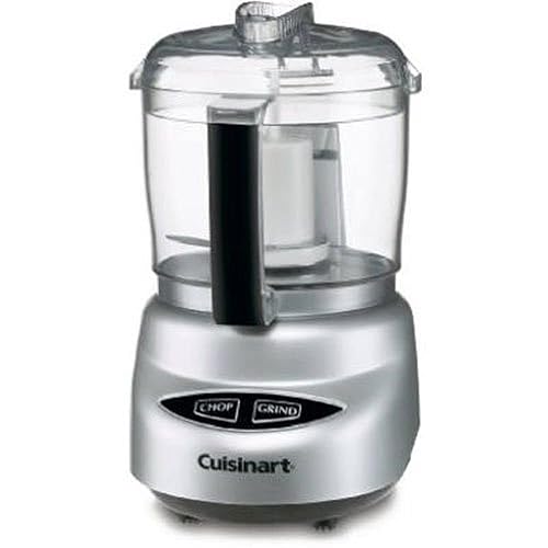 Cuisinart Mini-Prep Plus Food Processor, 24-Ounce Mini Food Processor to Chop Herbs, Vegetables, and Hard Cheese, 24-Ounce Work Bowl, Reversible Stainless Steel Blade, DLC-2ABC, Brushed Chrome