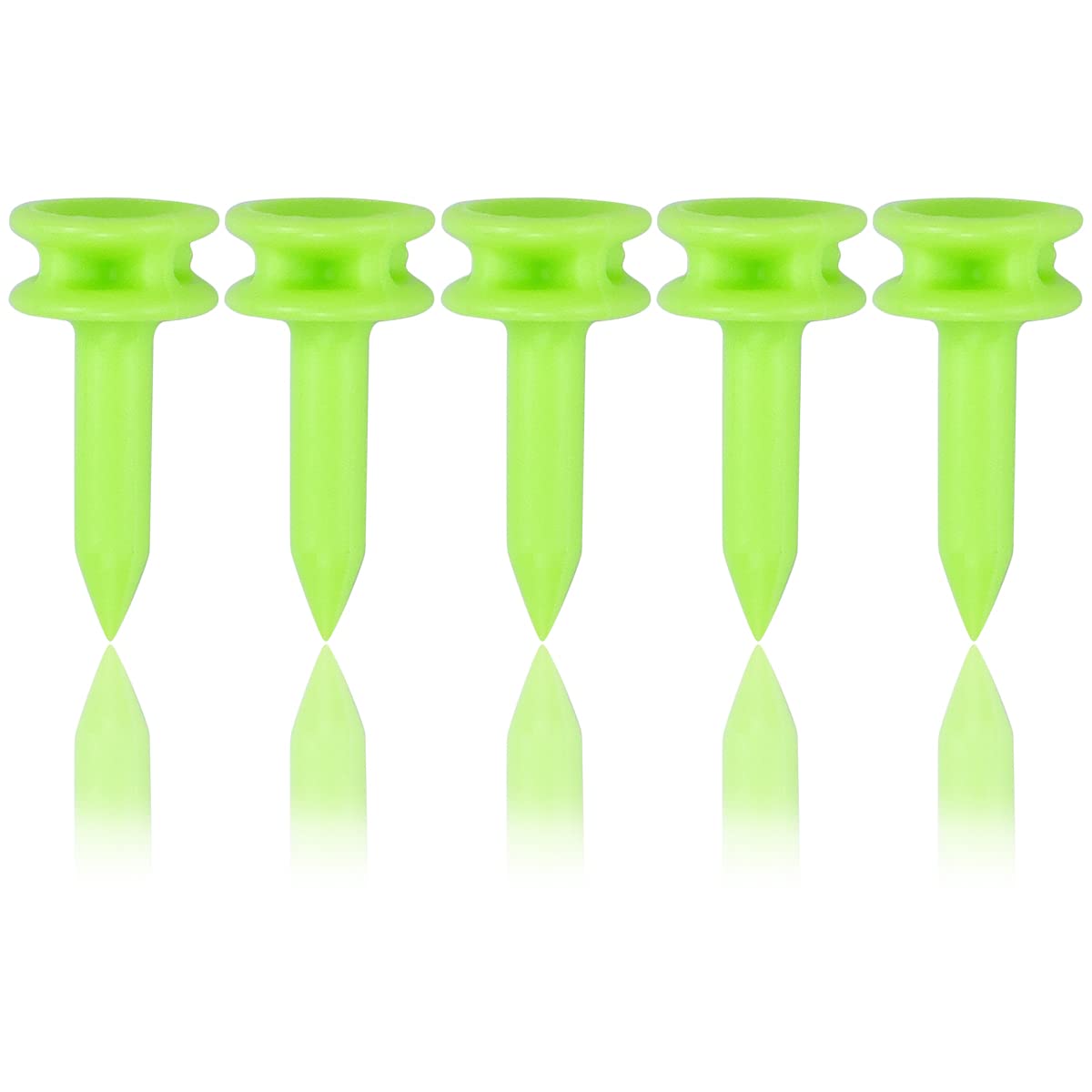 Zivisk Golf Tees Plastic 25MM 100 Count Green Golf Tees