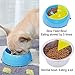 SUPERDESIGN Slow Feeder Dog Bowl Cat Bowl 1/2 Cup Slow Feeding Dog Bowl for Small Medium Breed Anti Gulping Healthy Eating Interactive Bloat Stop Fun Alternative Non Slip Puzzle Dog Food Bowl, Blue