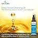 QRxLabs Deep Facial Cleansing Oil with Olive and Grape Seed Oils, Tangerine & Lemon Essential Oils, Boosted with Vitamins C & E - BEST Cleanser for Dry Skin - Makeup Remover & Face Wash - 6 fl oz