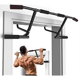 ONETWOFIT Pull Up Bar for Doorway, 440 lbs Heavy Duty Upper Body Fitness Workout Bar for Home Gym Exercise, Multi-Grip Strength Wall Mounted Door Frame Chin-Up Bar for Almost All Doors