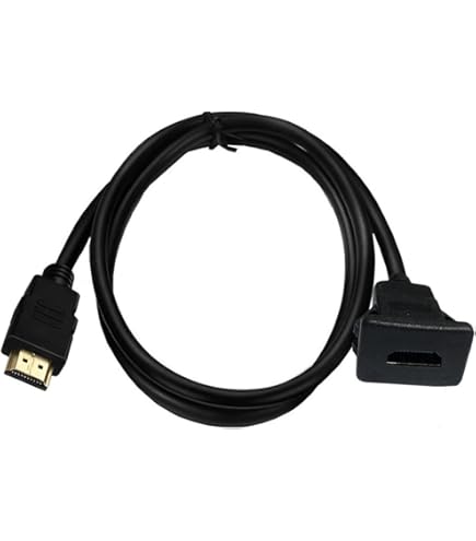 QIANRENON HDMI 2.1 U-Shape Angle Ultra HD Adapter 8K HDMI Male to Female 180° Angle Display