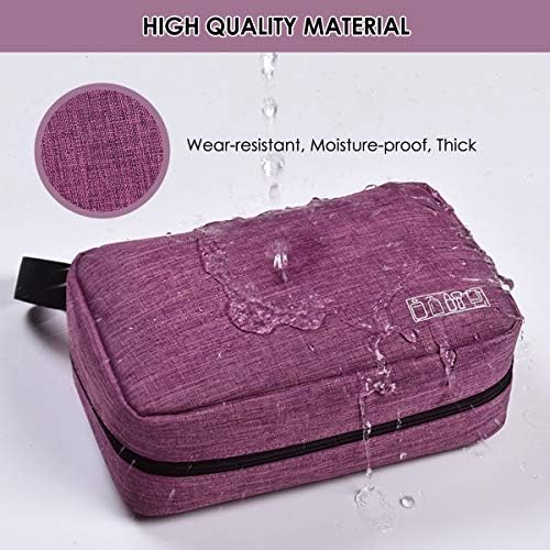 Toiletry Bag, Hizek Makeup Bag Organizer Waterproof Hanging Travel Toiletry Bags for Women with 4 Compartments & 1 Sturdy Hook, Portable Folding Travel Bag for Toiletries (Fuchsia) 5 Toiletry Bag, Hizek Makeup Bag Organizer Waterproof Hanging Travel Toiletry Bags for Women with 4 Compartments & 1 Sturdy Hook, Portable Folding Travel Bag for Toiletries (Fuchsia)
