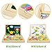 yoptote Wooden Magnetic Easel Drawing Board Games jigsaw Puzzles Double Sided Educational Toys for Kids Toddlers Girls Boys 3 4 5 6 Years Old