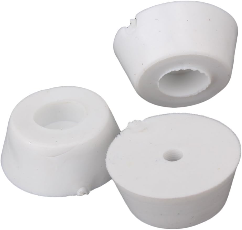 CNBTR White Rubber Feet Foot Caps Cabinet Pads Table Desk Tips Furniture Chair Covers Tools Pack of 10 (20x15x8mm) - Image 4
