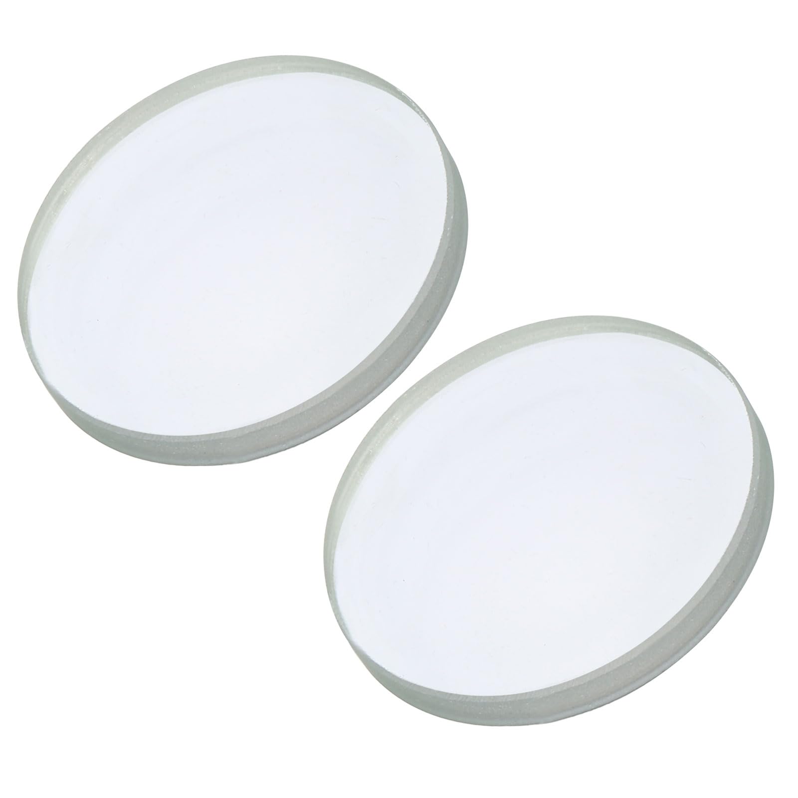 YOKIVE 2 Pcs Double Concave Lens, Clear Glass Optical Lenses | Make Telescope, Great for Photography, Optical Instruments Use (Clear, 75mm Focal Length)