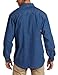 Key Apparel Premium Long Sleeve Denim Shirt - Mens Lightweight and Durable Performance Western Button-Down – Indigo Enzyme Wash (X-Large/Tall)