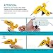 Fayogoo Hot Glue Gun Mini, Glue Gun with Glue Sticks 40 Pcs, Low Temperature Hot Melt Mini Glue Gun for Household DIY Arts Crafts Decoration Repair Sealing in Home Office School, 20 Watt, Yellow