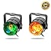 VIIVRIA 2PCS 3W RGB Sound-activated Stage LED Crystal Magic Rotating Ball Effect Led Stage Lights For KTV Xmas Party Wedding Holiday Show Club Pub Disco DJ