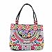 Vintage Embroidery Boho Womens Handbag Mandala Flower Embroidered Totes Travel Beach Bag