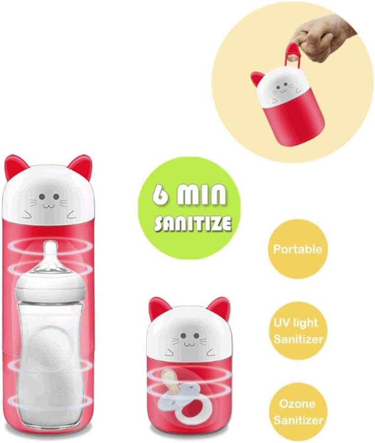 ORANGELD UV Sterilizer LED USB Charging Portable Disinfection Device, Pacifier Bottle Disinfector Bottle, Infant Products ，Ultraviolet Light Disinfection Box