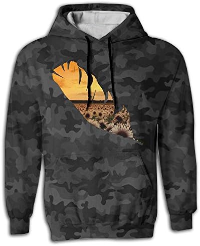 White Sunflower Nice Mens Casual Clothing \r\nSweatershirt