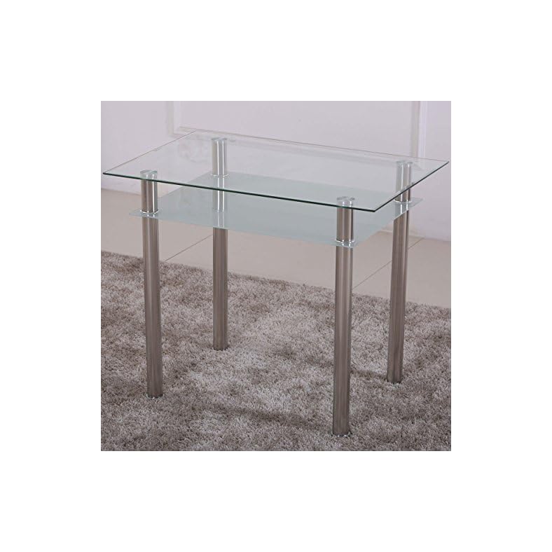 Esstisch Glas mit 6mm Sicherheitsglas & Facettenschliff