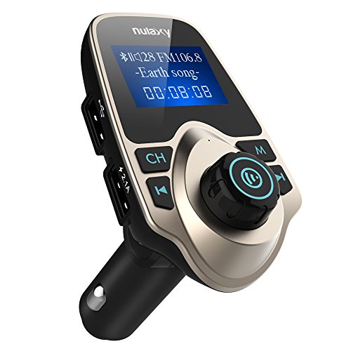 Fm transmitter, nulaxy wireless bluetooth fm transmitter car kit …