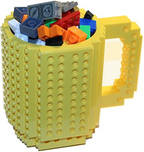 Lego Format Mug Cup Build-on Brick Mug, Pieces Included, Lego Style Puzzle Mugs, Building Blocks Milk Hot Coco Water Bottle Coffee Mug, Winter Decorative Mug Vase