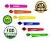 Silicone Ice Pop Molds Popsicle Set, Durable Popsicle Makers BPA Free, FDA Approved & Food Grade Material-Mess-Free Freezing-Great Gift Idea (Set of 6)