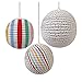 Meri Meri Spots & Stripes Paper Globe Decorations