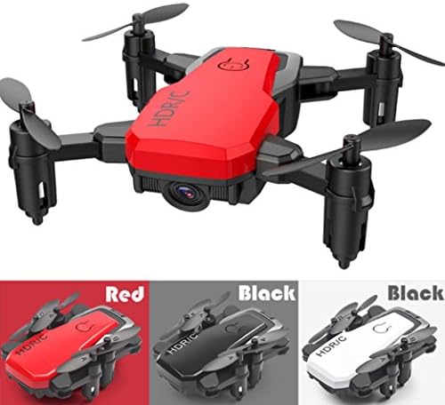 Dirance Mini D2 Foldable 2.4G 6-Axis RC Quadcopter Drone, FPV WIFI 480P 0.3MP HD Camera Helicopter, Headless Mode & Attitude Hold &360° Flip (Red)