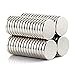 Small Multi-Use Refrigerator Magnets for Refrigerator, Science, Crafts - Tiny Round Disc, Sliver, 5mm x 1mm(0.2 inch), 100 Pcs (5MM)