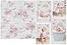 Laeacco 3x5ft Rustic Brick Wall Floral White Wall Background for Photography Pink Flowers Sweet Girl Baby Shower Backdrops Newborn Baby Girl Portraits Studio Kids Infant Toddler Birthday Photo