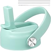 KMN Straw Lid for Hydro Flask Wide Mouth, Lids with Straw for Hydroflask 12 16 18 20 32 40 oz Wide Mouth, Replacement Straw Cap for Hydroflask, Top Sport Bottle Lids Accessories