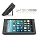 MoKo Case for All-New Amazon Fire 7 Tablet (7th Generation, 2017 Release Only) - [Heavy Duty] Shockproof Full Body Rugged Hybrid Cover with Built-in Screen Protector for Fire 7, Black