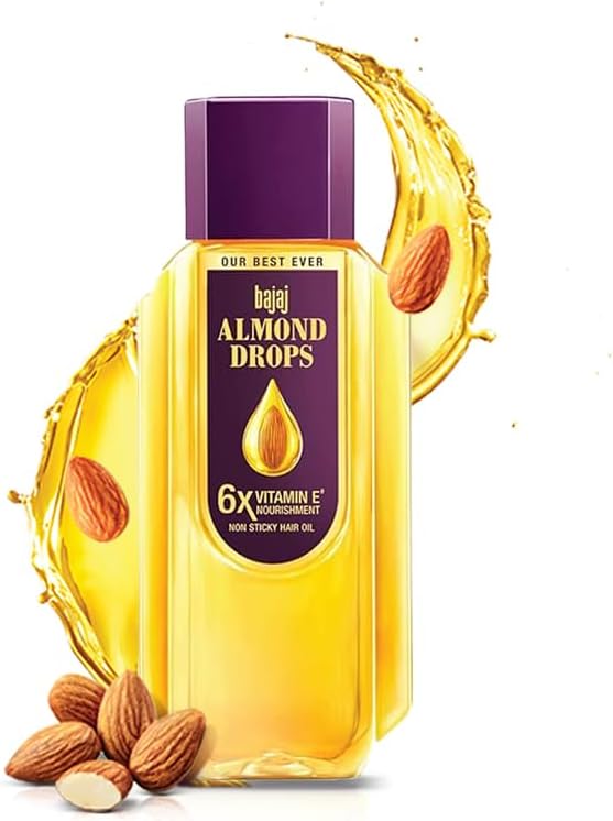 Bajaj Almond Drops Hair Oil 285 ml for All Hair Types Nourishment