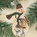 Birdhouse Snow Charmer Beaded Counted Cross Stitch Christmas Ornament Snowman Kit Mill Hill 2001 Snow Charmers MHSC25
