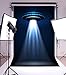 AOFOTO 3x5ft UFO Backdrop Flying Saucer Photography Background Science Fiction Alien Invasion Spacecraft Kid Boy Child Artistic Portrait Photo Shoot Studio Props Video Drop Vinyl Wallpaper Drape