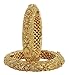 MUCH-MORE Peacock Traditional Open able Bangle with Crafting Work for Women (PB-276, 2.8)