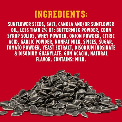 DAVID ROASTED AND SALTED JUMBO SUNFLOWER SEEDS, RANCH FLAVOR, 5.25OZ.