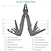Multitool Pliers Newild 12-in-1 Multi Purpose Pocket tool Set with Knife Fire Starter Nylon Sheath Durable Black Oxide Super Hardened 420 Stainless Steel for Survival,Camping,Fishing,Hunting,Hiking
