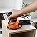 TACKLIFE Orbital Sander 5-Inch with 12Pcs Sanding Discs, Variable Speed Random Orbit Sander for DIY - PRS01A