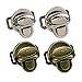 Monrocco 4 pcs Metal Duck Tongue Twist Lock Clasp Purse Twist Lock for DIY Handbag Purse Hardware Closure