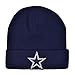NFL Dallas Cowboys Mens Basic Cuff Knit Hat, Navy, OSFA