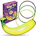 Inflatable Banana Ring Toss Bachelorette Party Games - Bridal Shower Game, Decorations and Supplies for Engagement Parties, Girls Night Out & Bride To Be Favors - 26" Banana with 3 Rings for Tossing primary