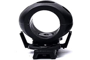 Quick Release 1" Flashlight Clamp Holder Mount for Helmet Rail Surefire Black