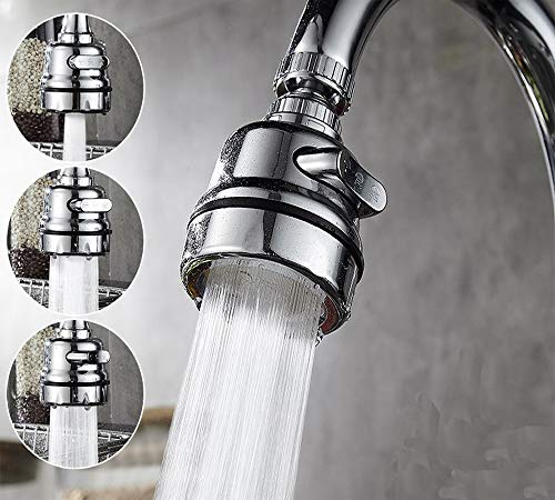 image for ONESWI Kitchen Sink Aerator, 360-Degree Swivel Faucet Aerator, Water S
