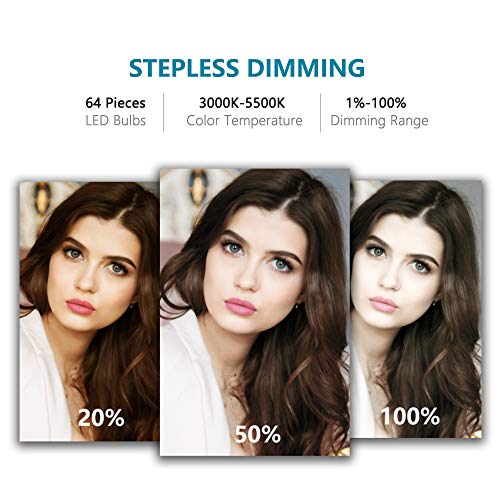 Lusweimi 6-inch Mini LED Selfie Ring Light kit 3000-5500K Adjustable Desktop Lamp USB Plug with Stand for YouTube Makeup/Live/Vlogs, Beauty Lovely Shape with 3 Light Modes &11 Brightness Level (Pink) - Thumbnail 4