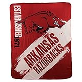 The Northwest Company NCAA Collegiate School Logo Fleece Blanket (Arkansas Razorbacks)