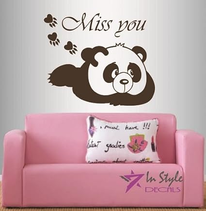 Amazon Com Wall Vinyl Decal Home Decor Art Sticker Miss You