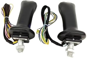 QHGTBFN Rexroth Joystick Handle For Excavator 4 Buttons Screw M12 (black,2PCS)